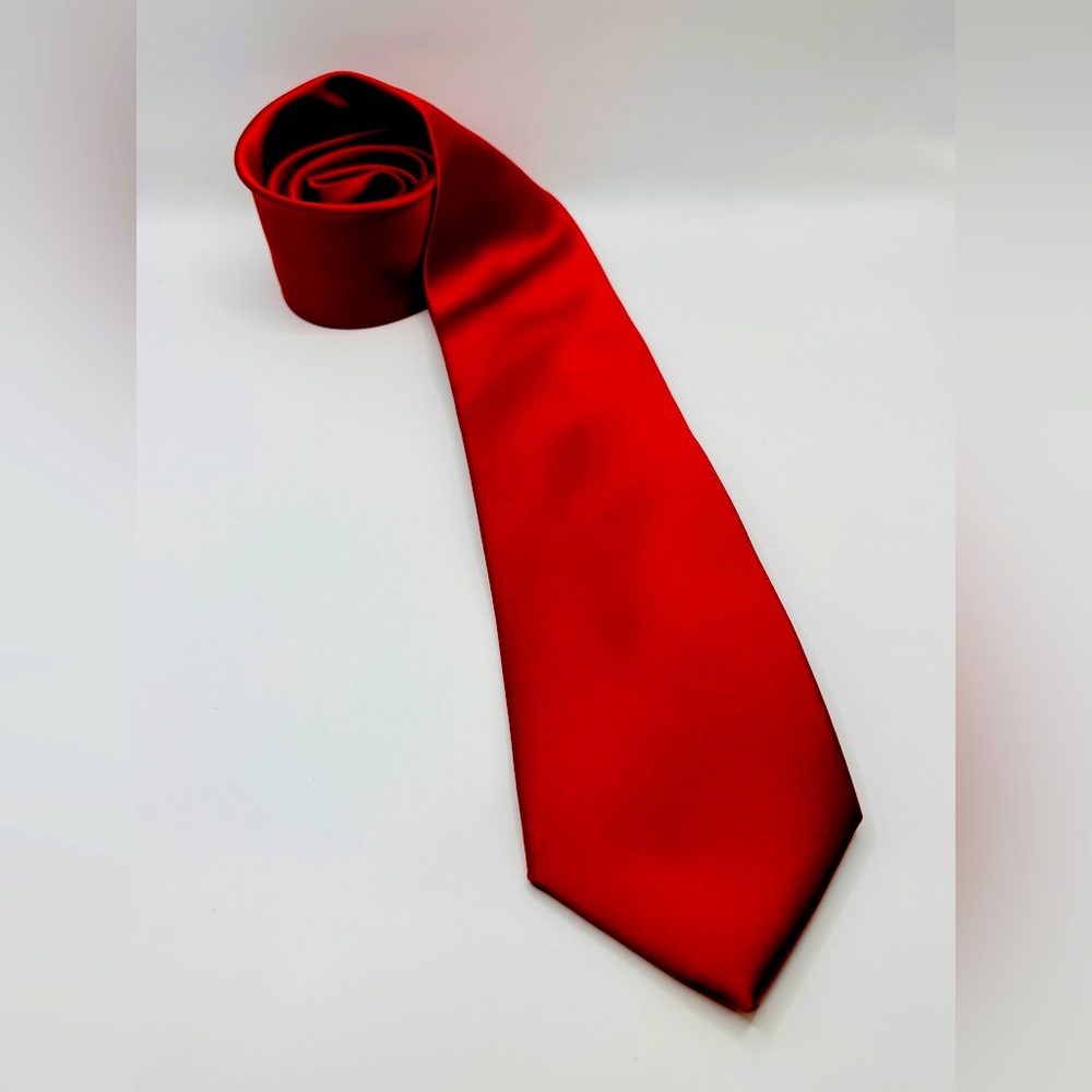 Solid Red John Langford Men’s Tie